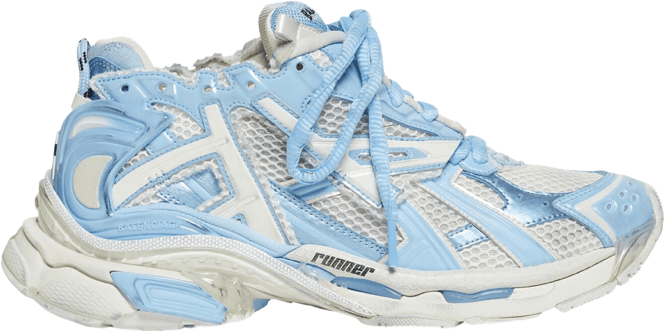 Sneakers Puma Runner Bleu Ciel et Blanc