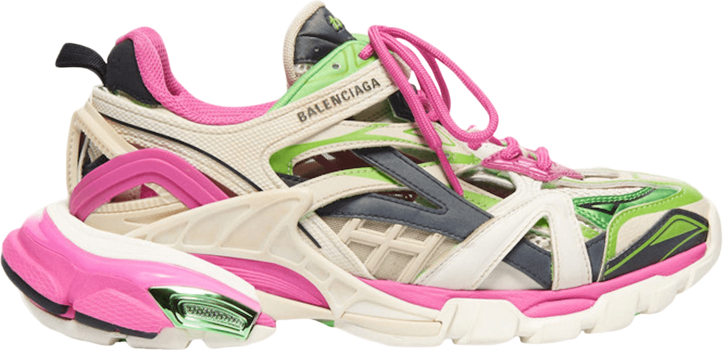 Balenciaga Runner Sneaker Multicolore Rose Vert Noir