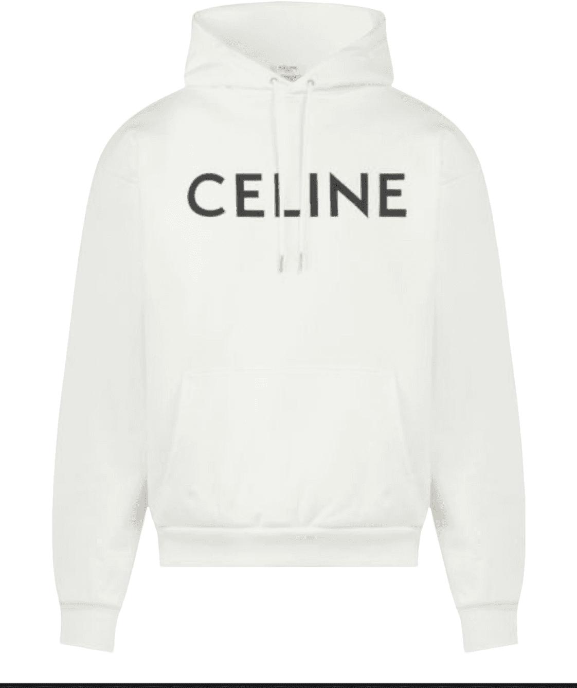 Hoodie Céline Blanc Logo Frontal
