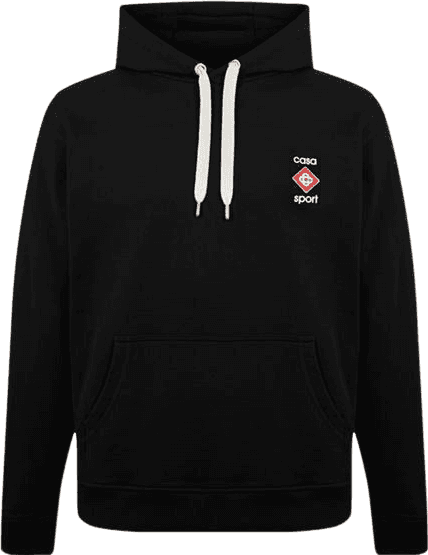 Hoodie Cosa Sport Noir avec Logo Brodé