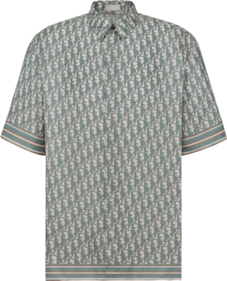 Dior Chemise Oblique Monogramme Grise