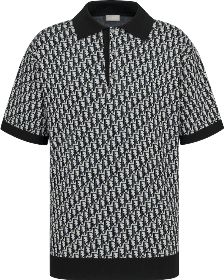 Dior Polo Monogram Oblique Noir et Gris