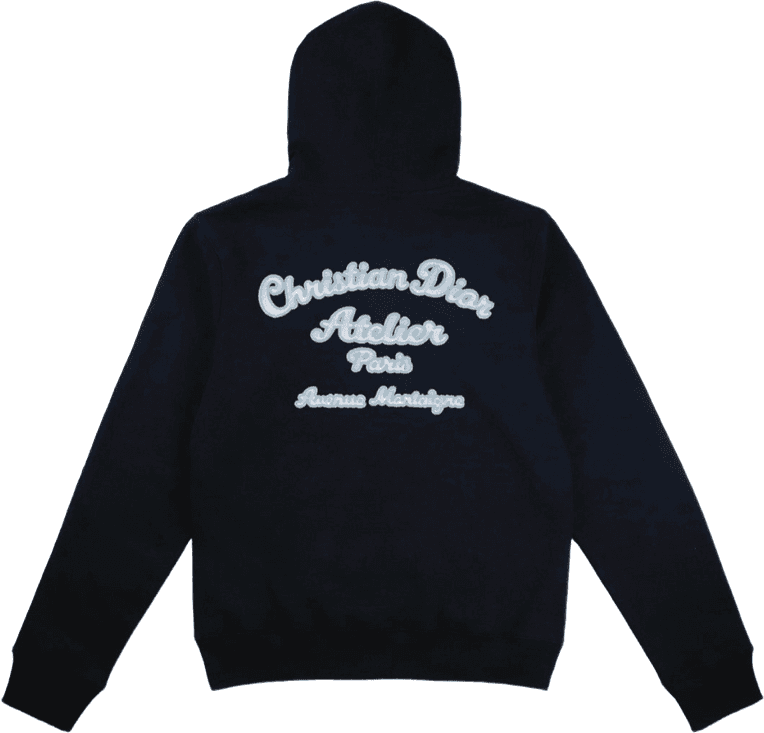 Christian Dior Atelier Paris Hoodie Noir Avenue Montaigne
