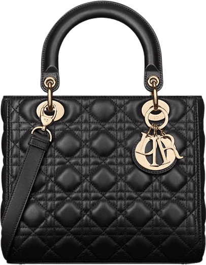Dior Lady Diorissimo Sac à Main Matelassé Noir