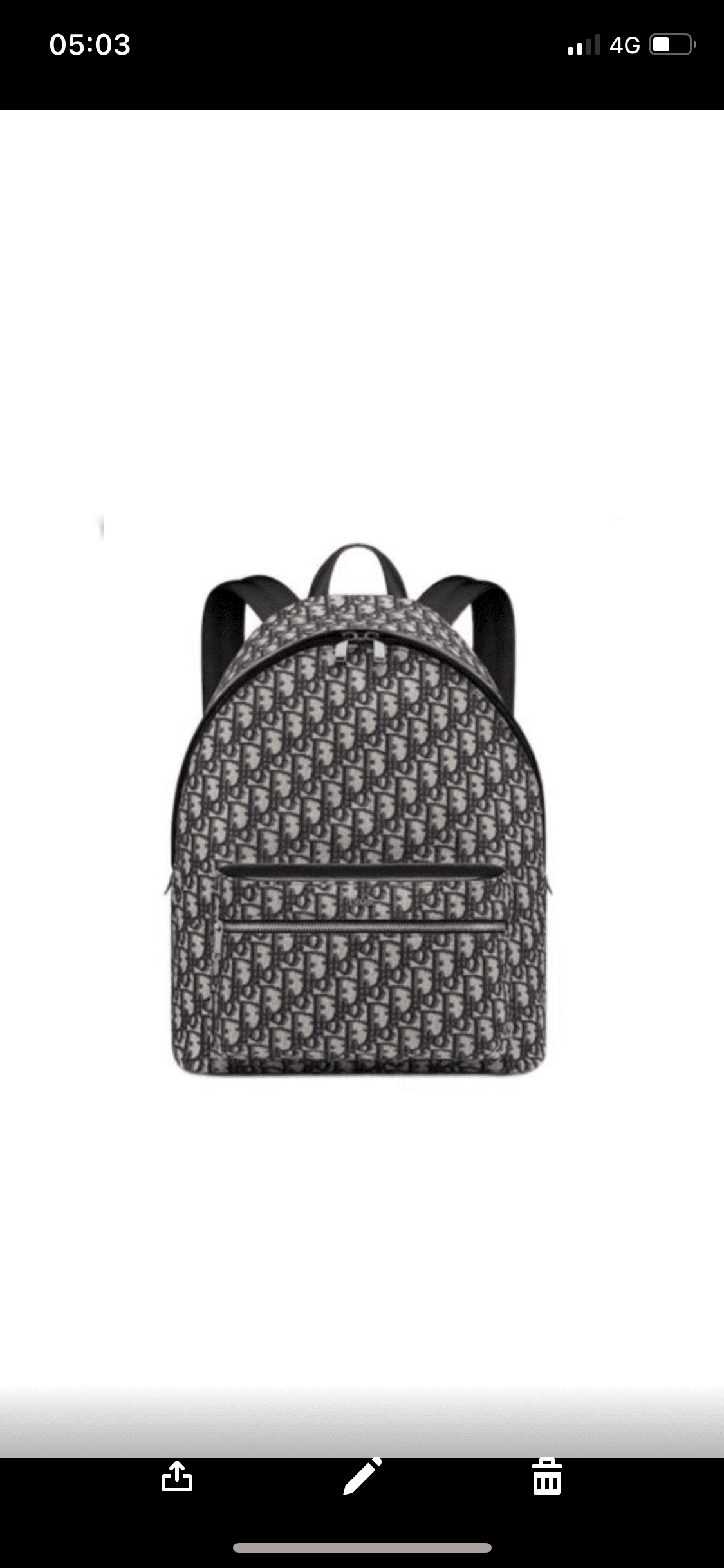 Dior Backpack Oblique Canvas Monogram