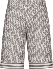 Short Dior Monogram Gris et Blanc