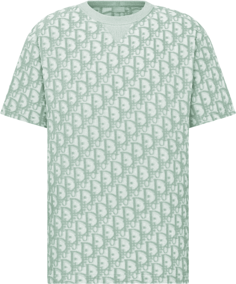 Dior T-shirt Monogram CD Jacquard Vert Menthe