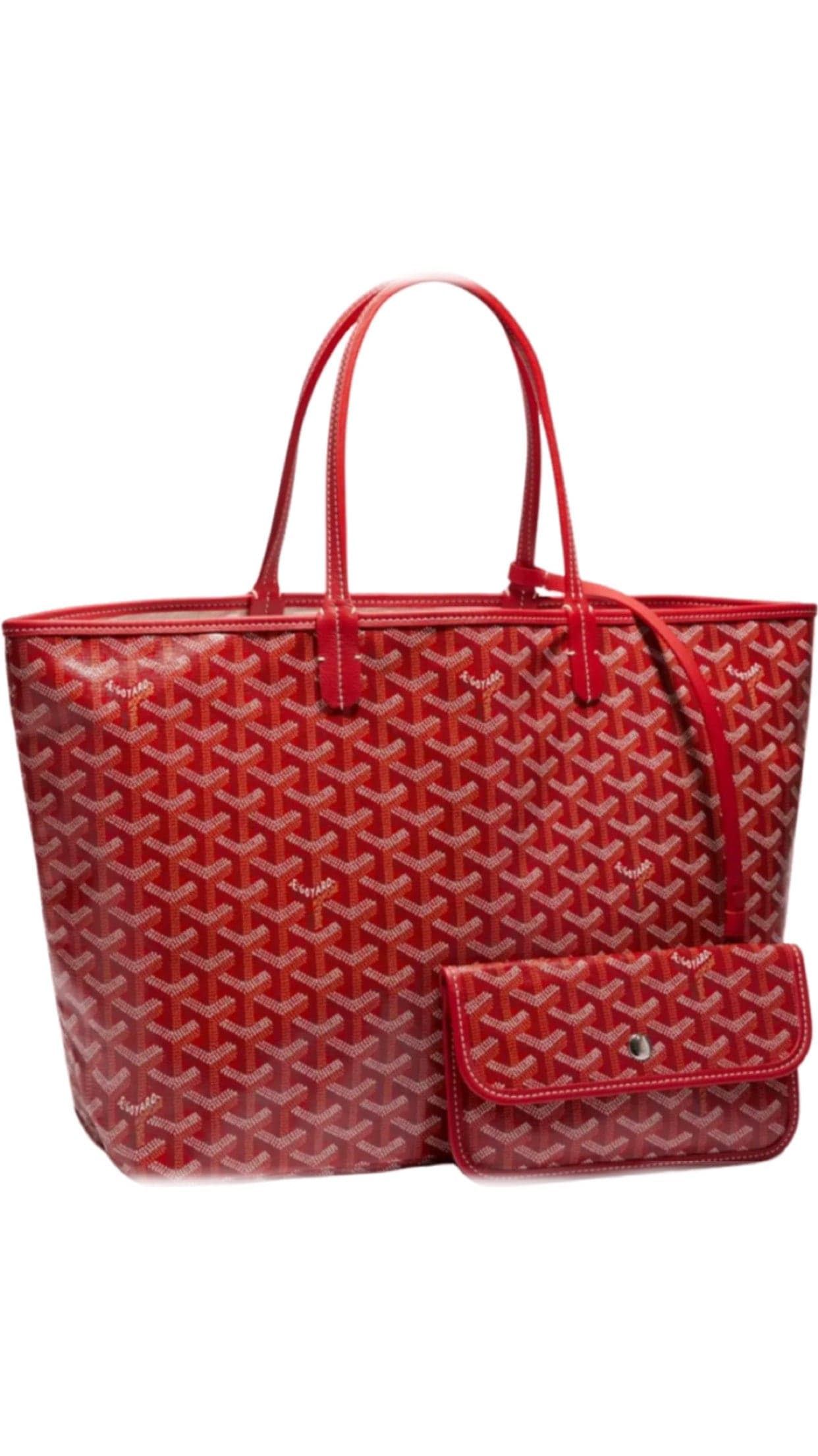 Sac Goyard St. Louis Tote PM Toile Rayée avec Portefeuille Assorti