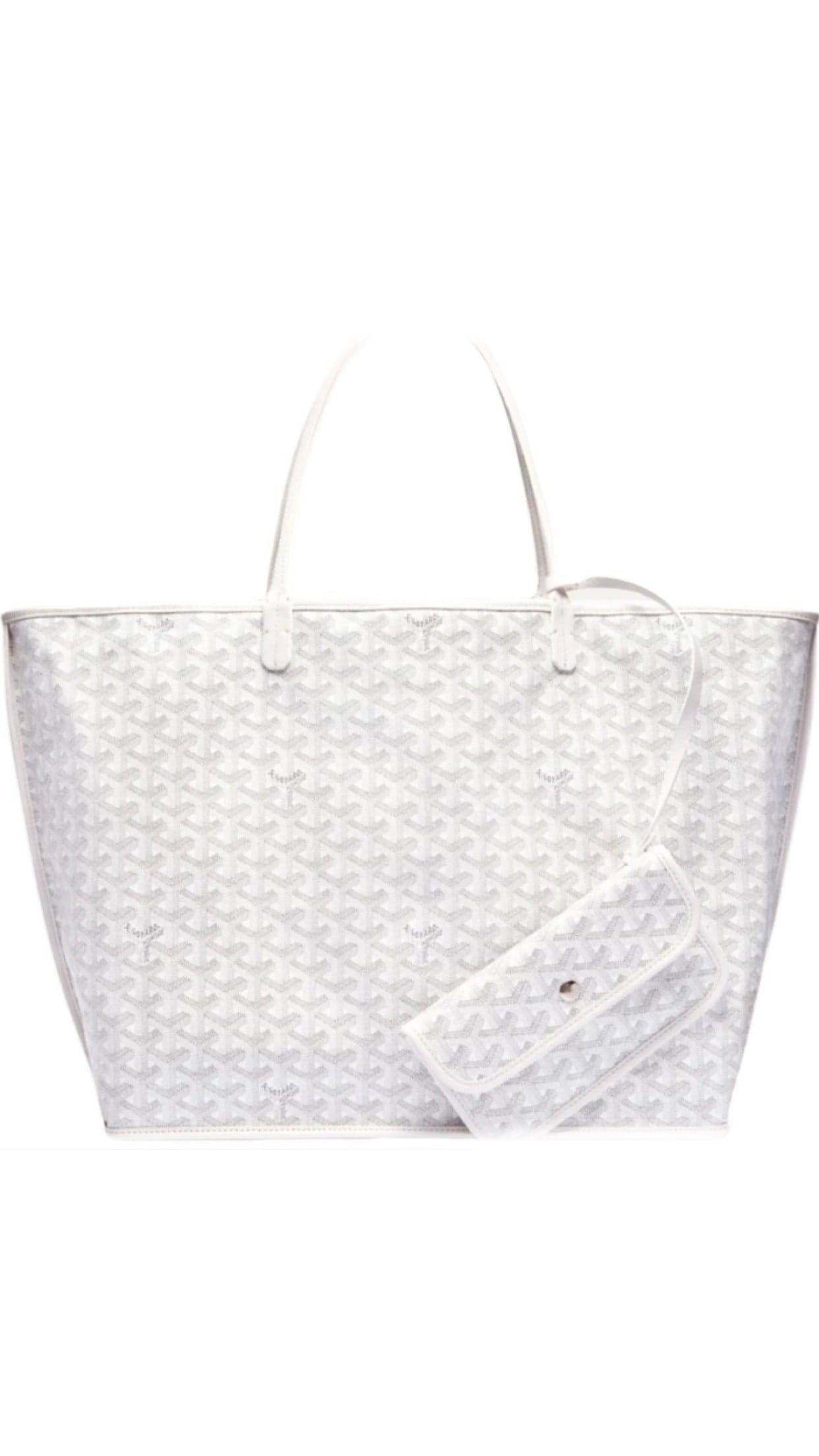 Sac Goyard St-Louis PM Toile Monogram Blanc
