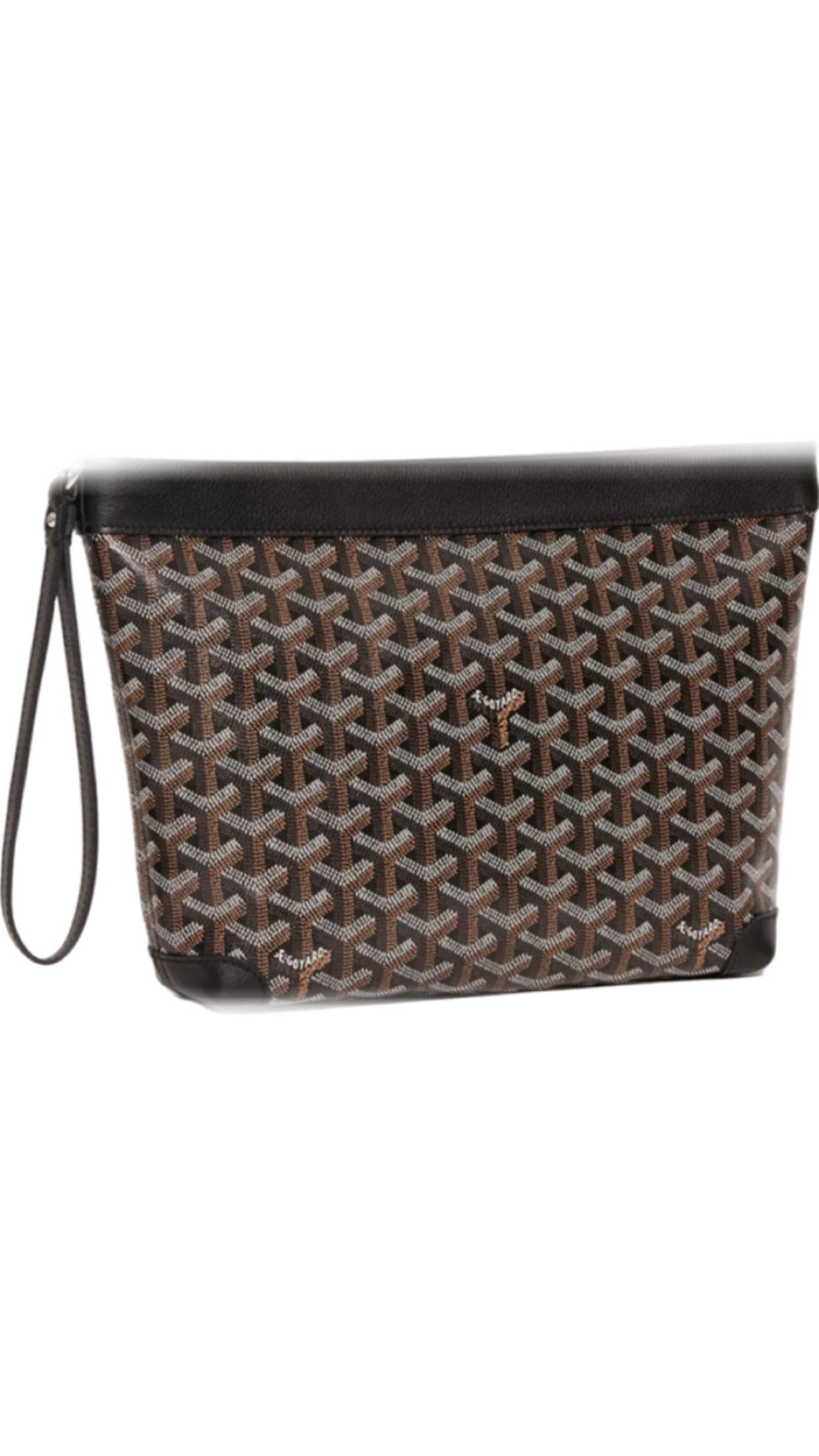 Sac Goyard Clutch Monogram Canvas Noir