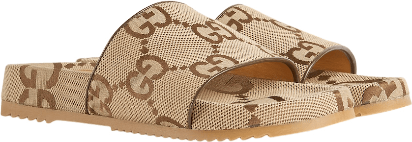 Gucci Sandales Mules GG Canvas Beige