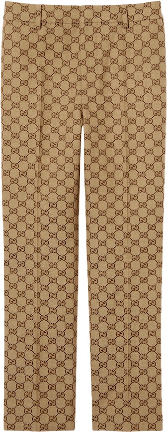 Gucci Pantalon Monogram GG Beige