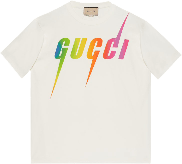 Gucci T-shirt Gucci Multicolore Logo Imprimé