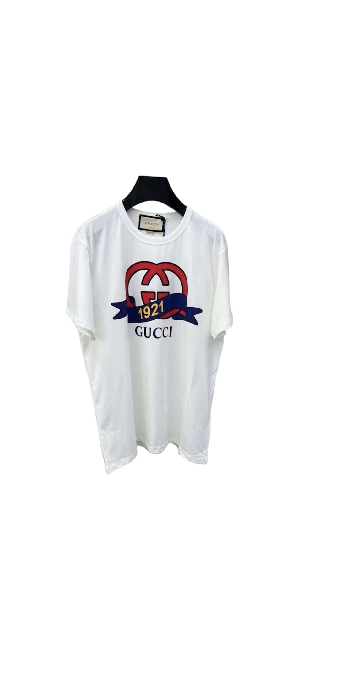 T-shirt Gucci 1921 GG Crest Blanc