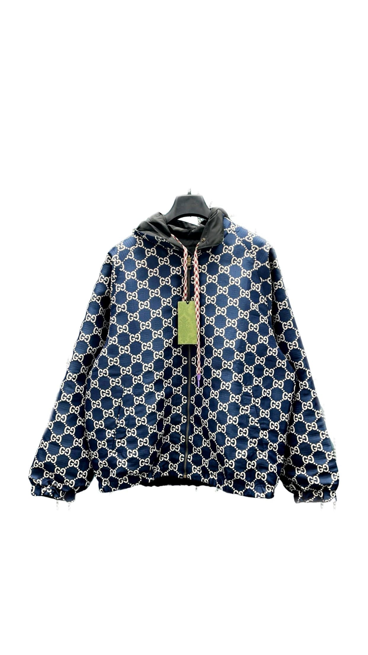 Gucci Veste Matelassée GG Monogram Bleu Marine et Crème