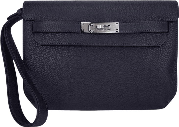 Sac Hermès Kelly Pochette Clemence Noir