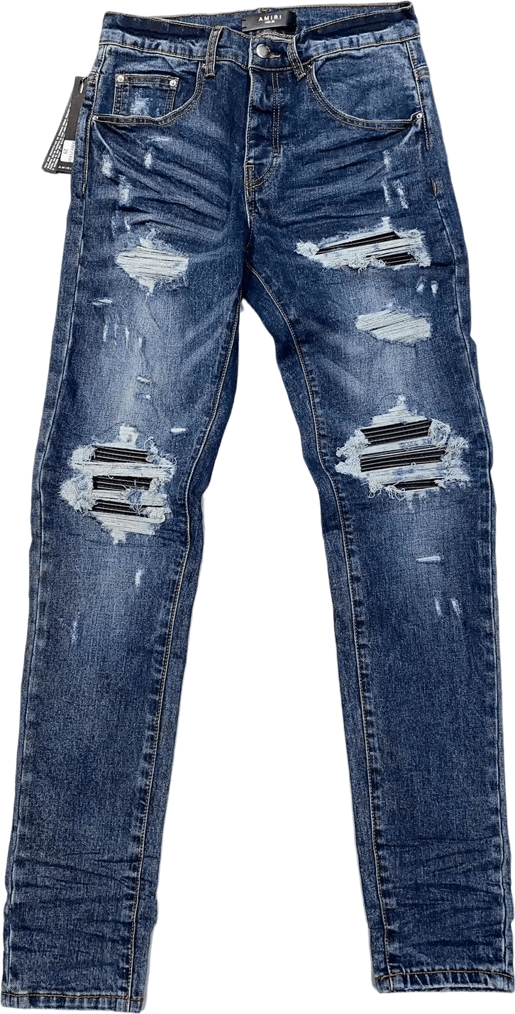 Amiri Jeans Bleu Déchiré Distressed