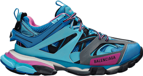 Balenciaga Track Sneaker Bleu et Rose