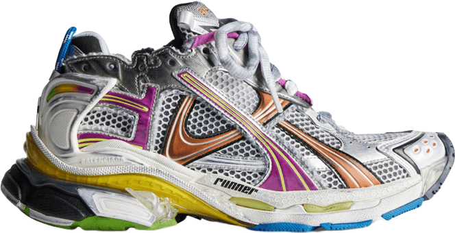 Puma Running Shoe Multicolor Mesh and Synthetic