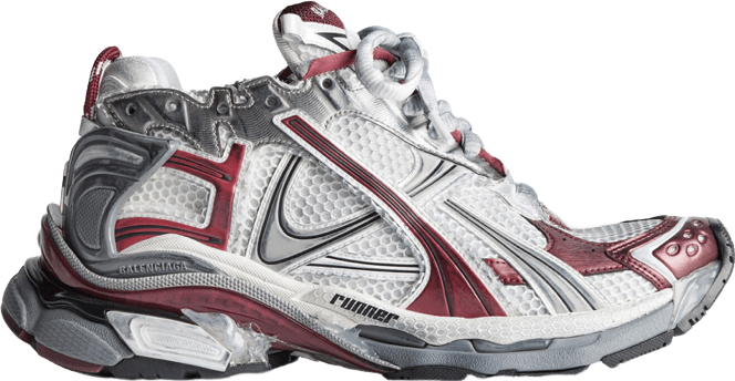 Balenciaga Runner Sneaker Blanc et Bordeaux