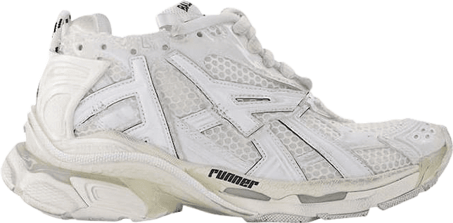 Baskets Runner Blanc et Gris - Design Sportif Volumineux