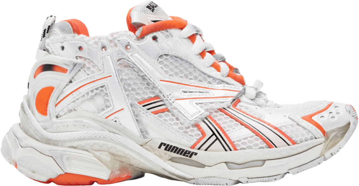 Chaussure de Running Balenciaga 990v3 Blanc et Orange