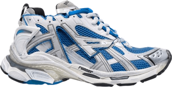 Sneaker Running Balenciaga Triple S Blanc Bleu