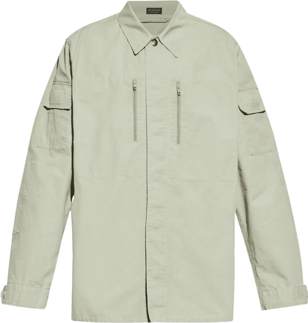 Chemise Balenciaga Oversized Cargo Beige