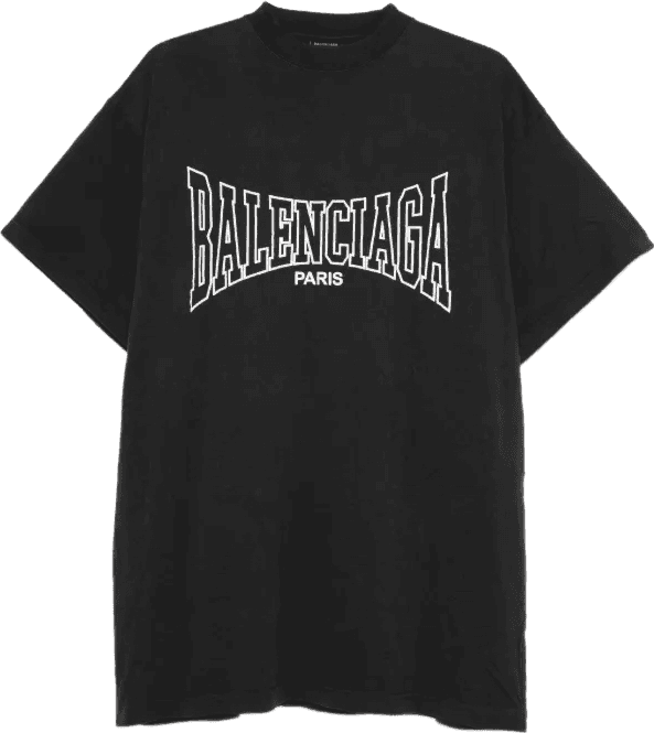 T-shirt Balenciaga Paris Noir