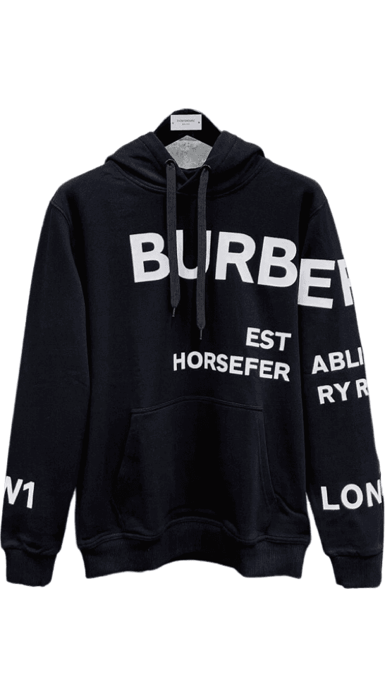 Burberry Hoodie Logo Horsefer Noir