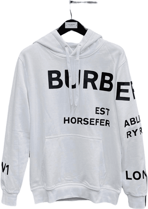 Sweatshirt à Capuche Burberry Horseferry Blanc