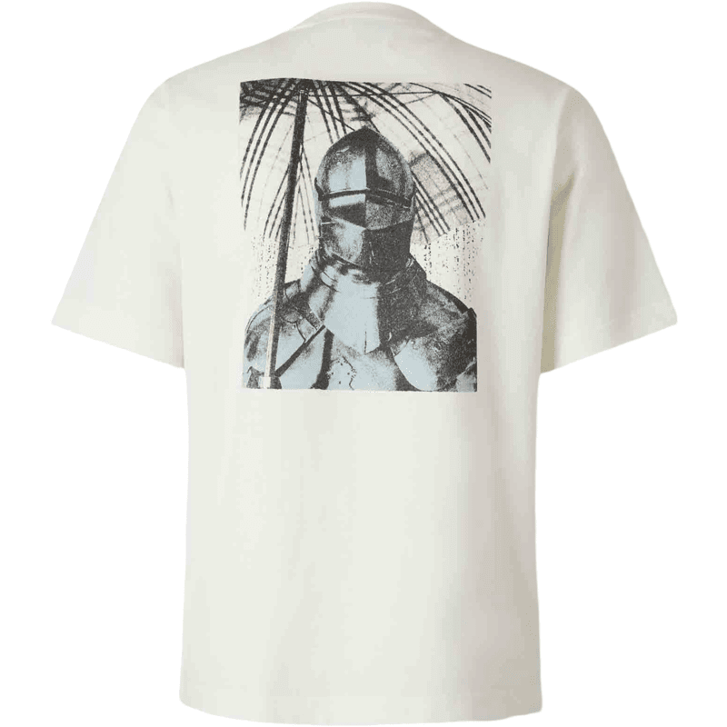 T-shirt blanc avec impression artistique graphique