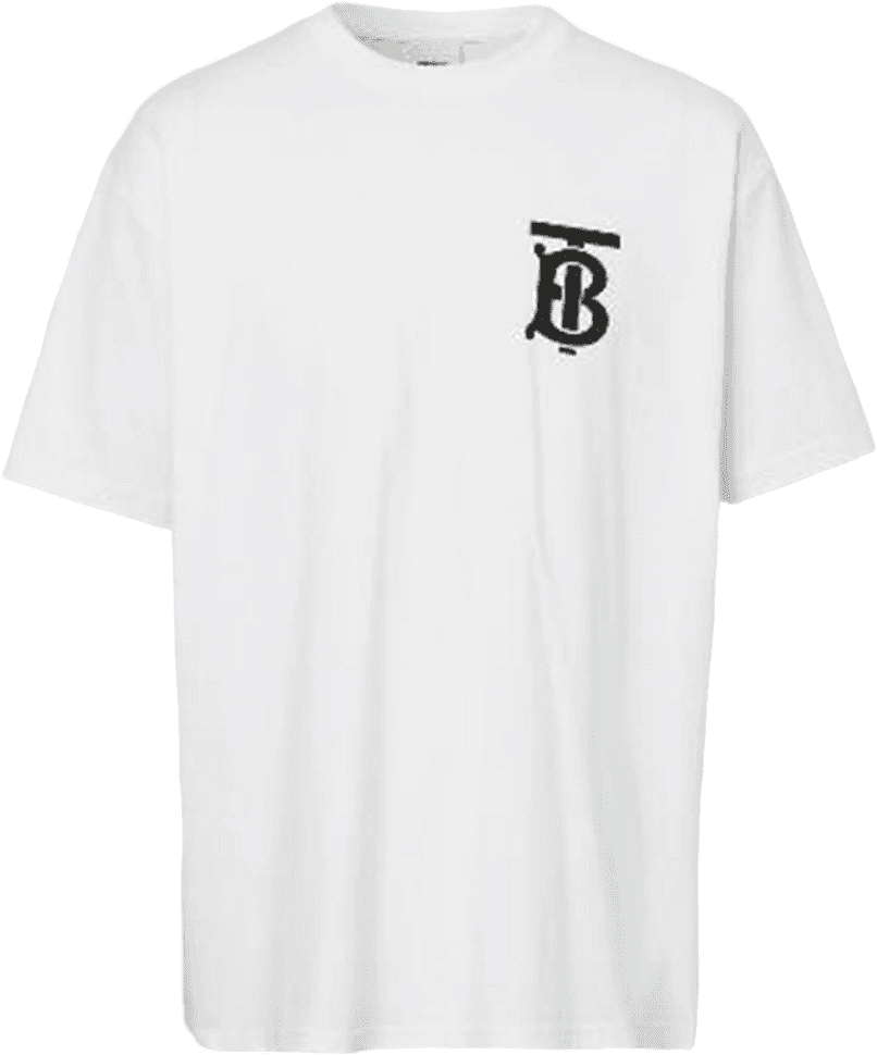 Burberry T-shirt TB Monogram Blanc