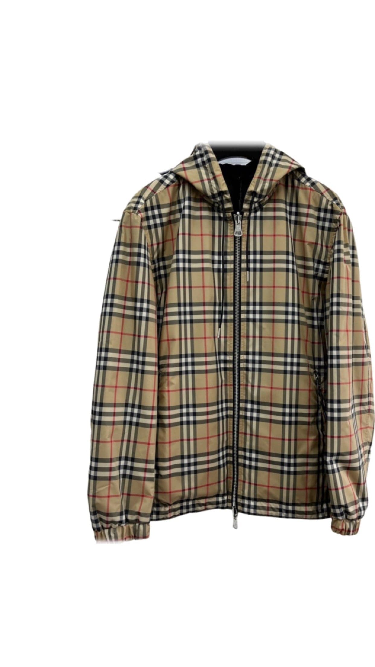 Burberry Veste Matelassée à Carreaux Vintage Beige