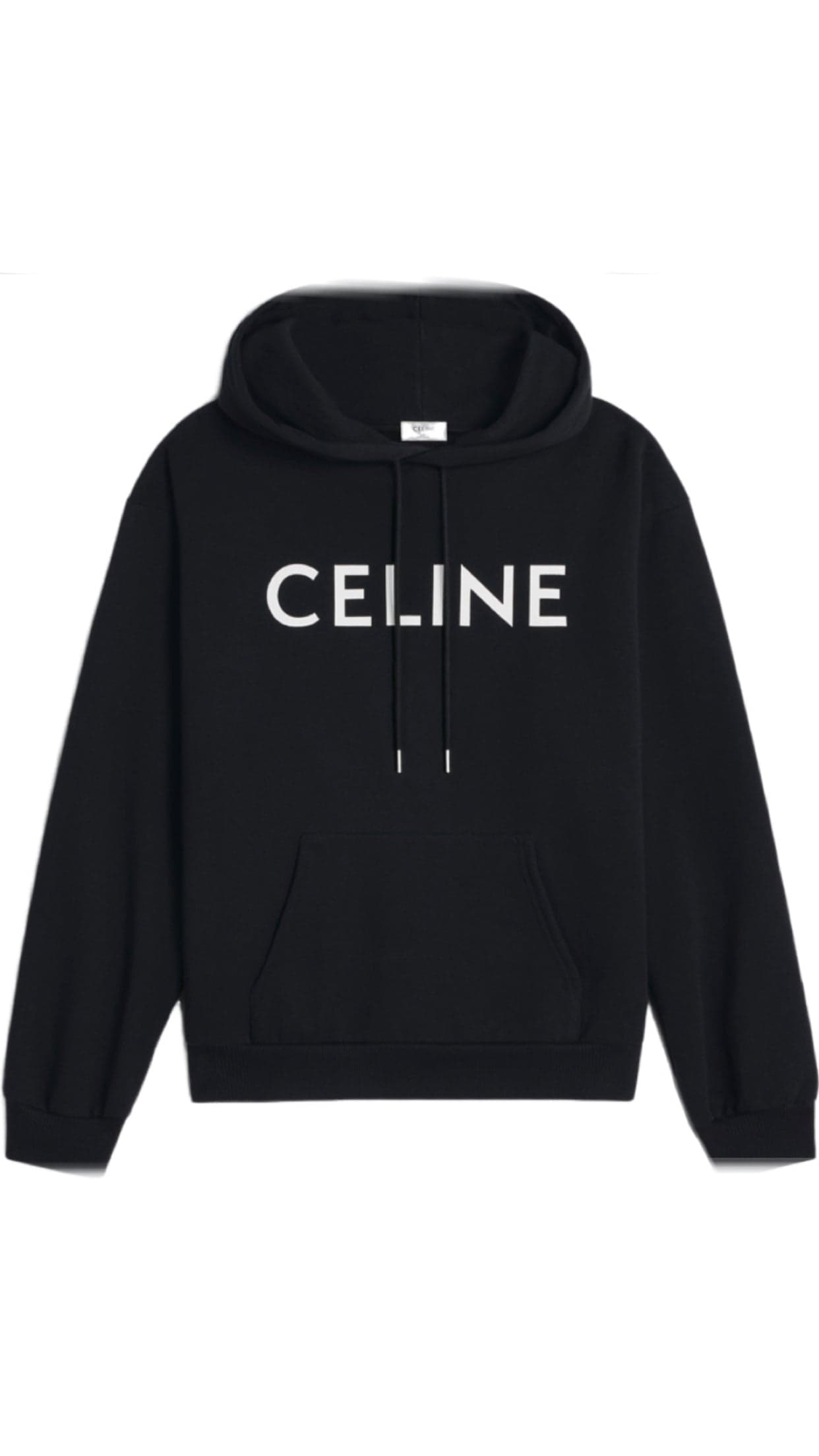Hoodie Céline Logo Print Noir