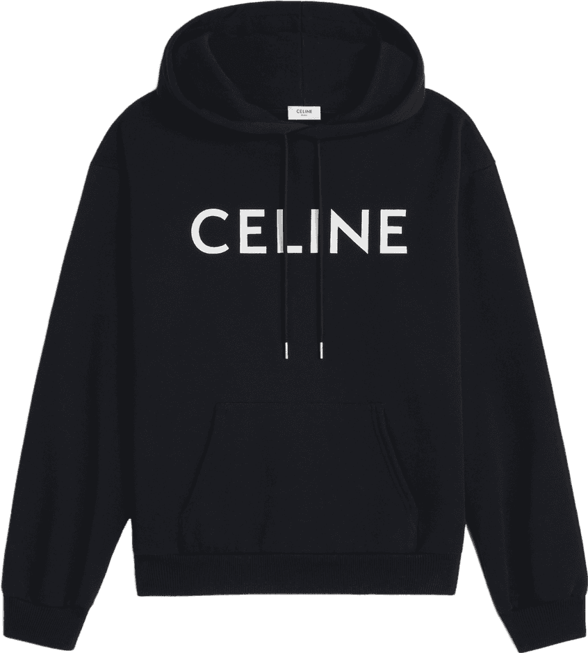 Céline Hoodie Logo Noir