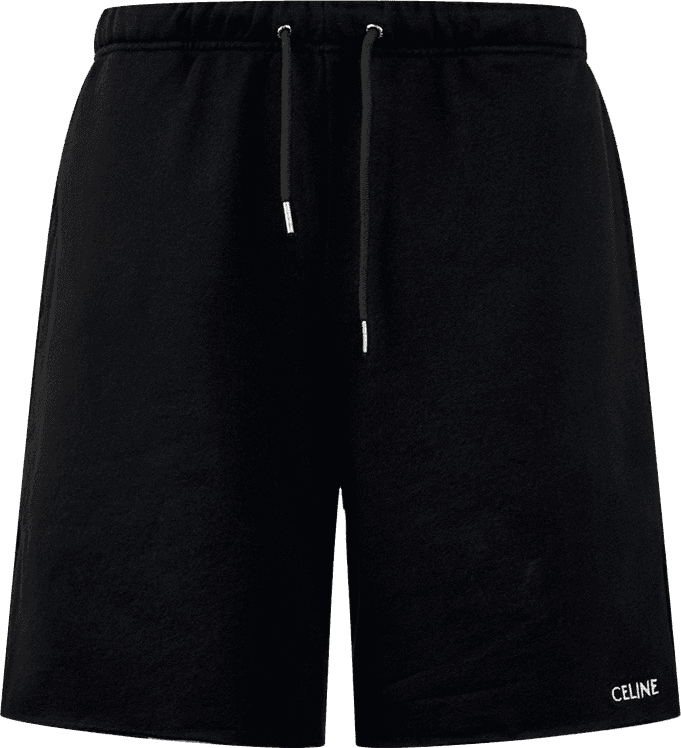 Céline Short de jogging noir avec logo