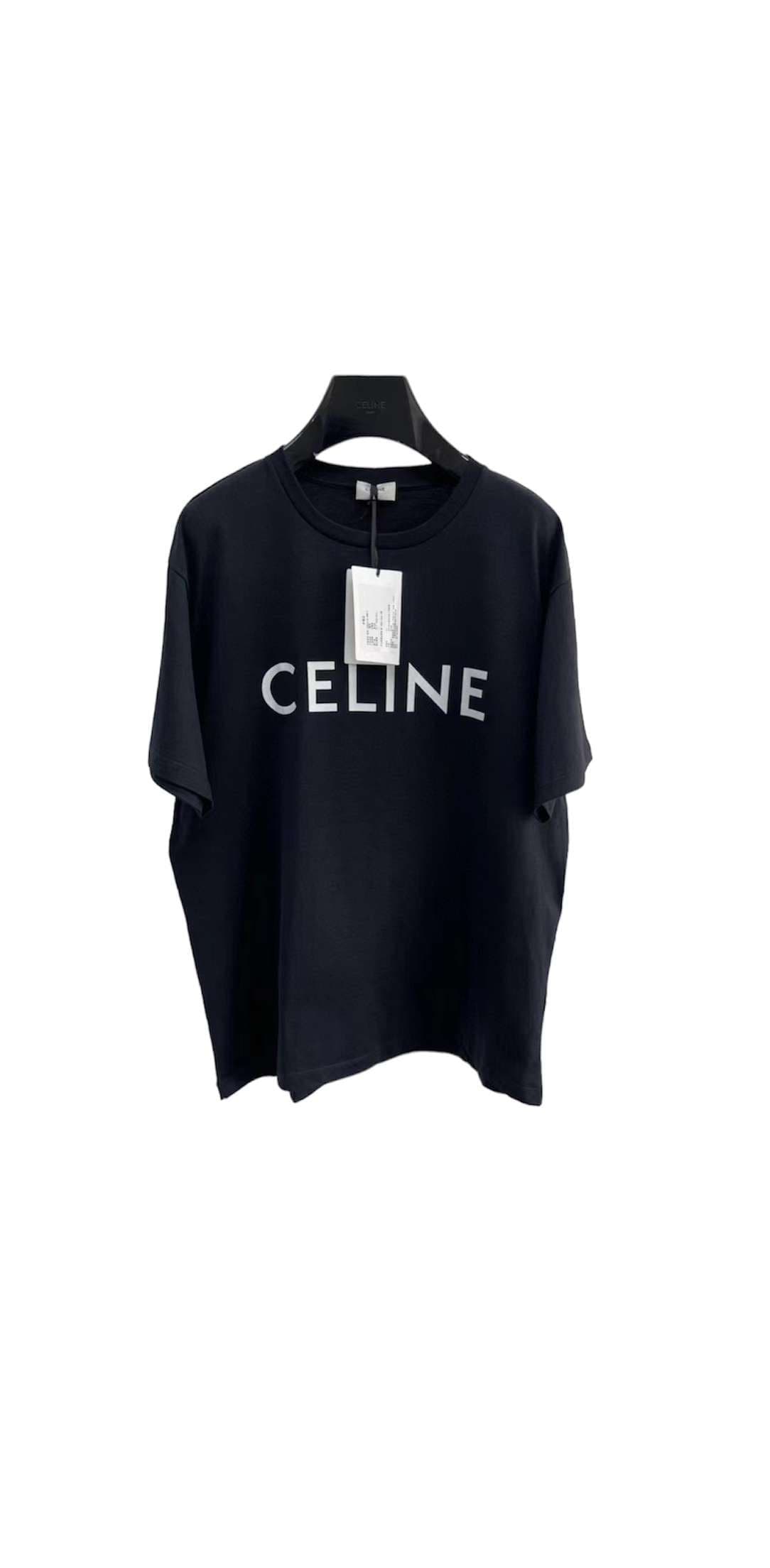 Céline T-shirt Logo Noir