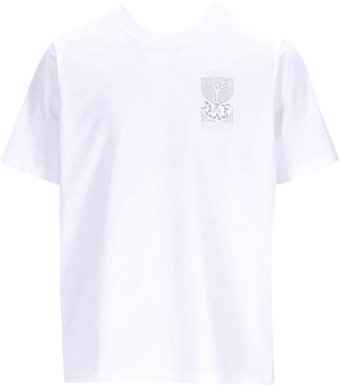 Tee-shirt blanc imprimé graphique pastel