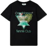 T-shirt Tennis Club Motif Graphique Noir