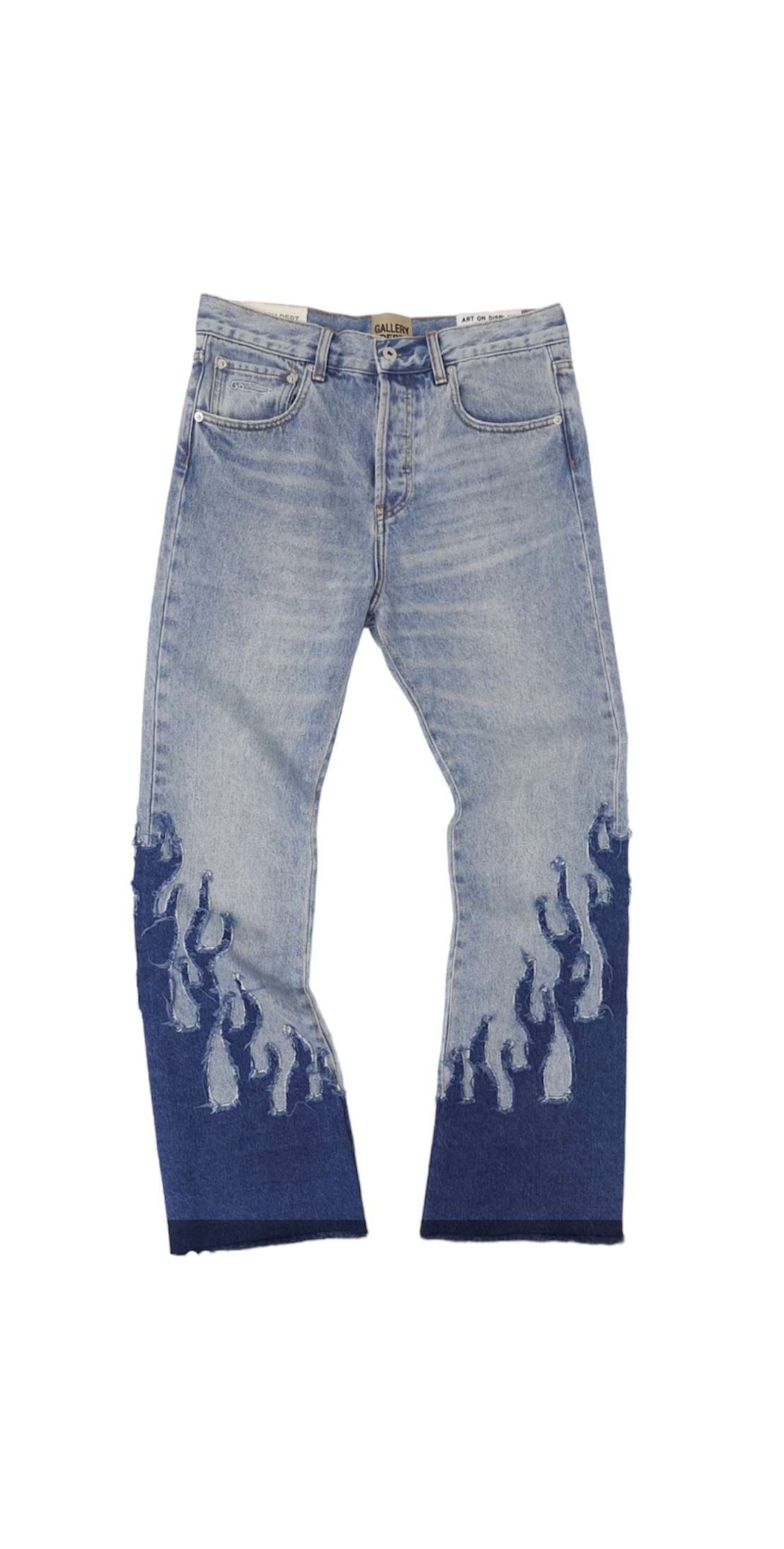 Gallery Dept. Jean Flare Flame Délavé Bleu