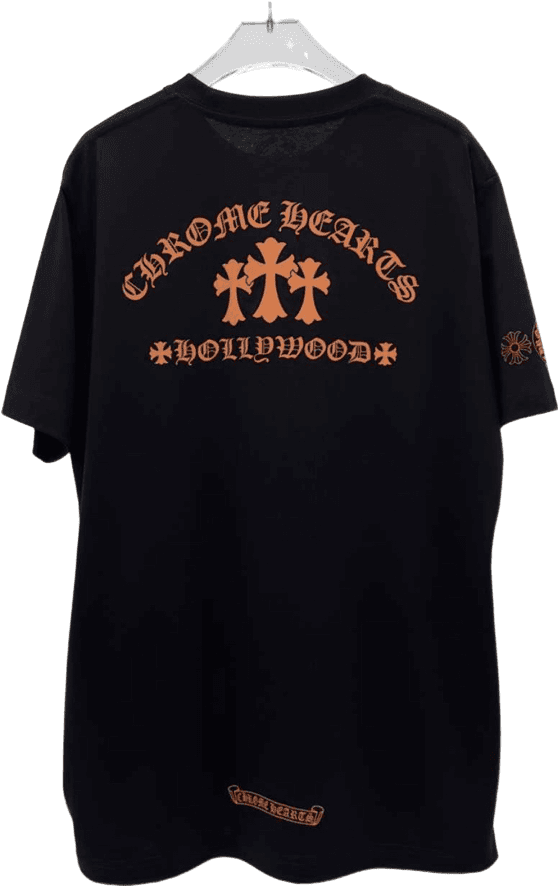 Chrome Hearts T-Shirt Graphic Hollywood Cross Noir