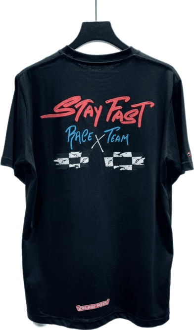 T-shirt Stay Fast Race Team noir