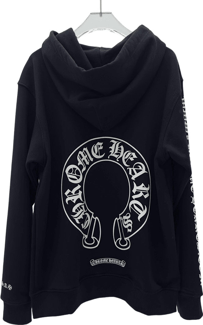 Hoodie Chrome Hearts Horseshoe Logo Noir