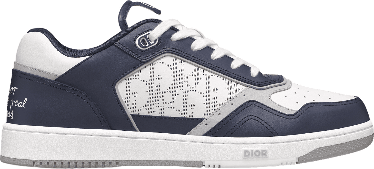 Sneaker Dior B27 Cuir Blanc et Bleu Marine