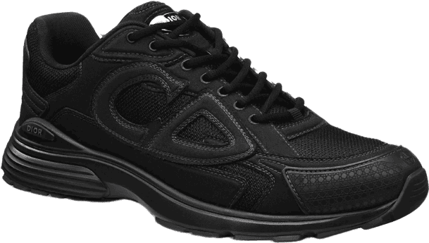 Sneaker de running noir avec détails gris