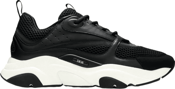 Sneaker Dior B22 Mesh et Cuir Noir Blanc