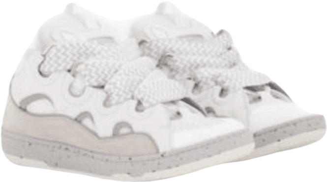 Sneakers Curb Blanc et Gris Perforé