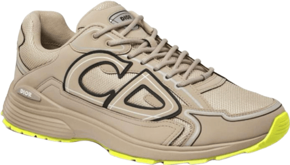 Sneaker Dior B30 Beige et Jaune Fluo