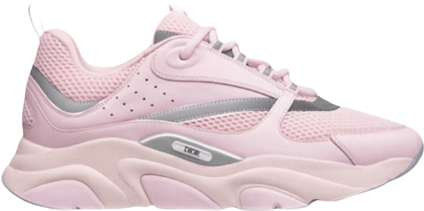 Sneaker Sport Design Colorblock Rose et Gris